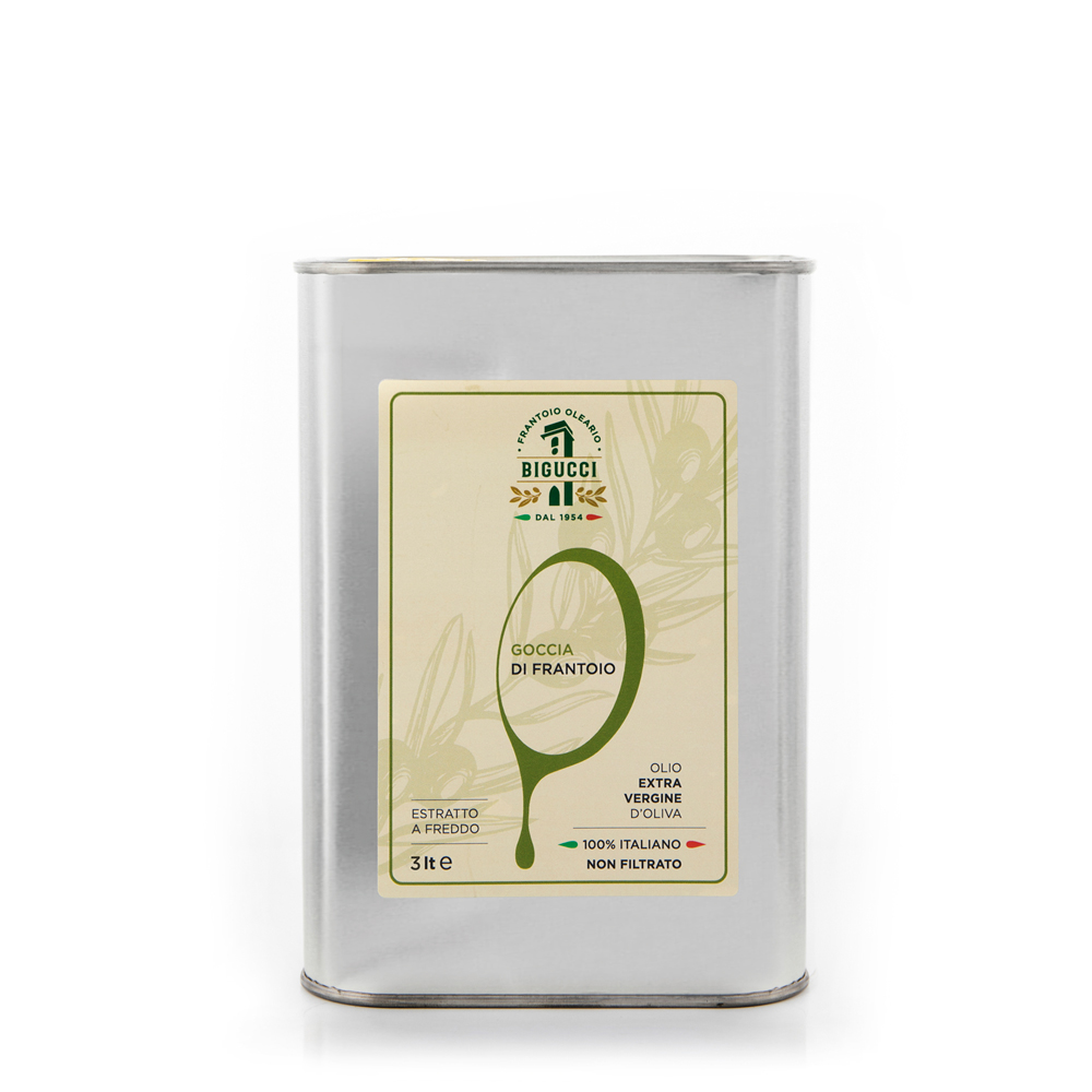 Olivový olej Goccia di frantoio extra panenský filtrovaný 3L plech