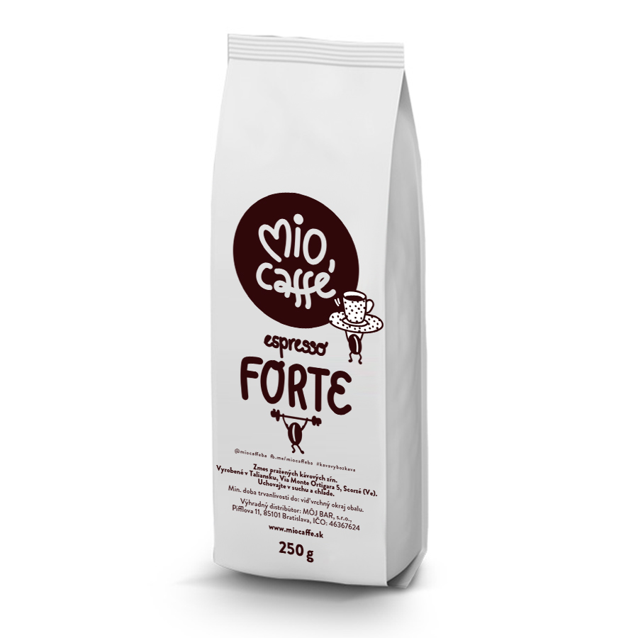 Mio caffé FORTE (50/50) zrnková káva 250g
