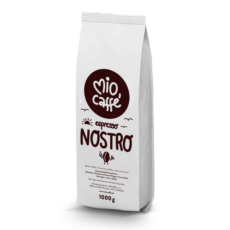Mio caffé NOSTRO (60/40) zrnková káva 1KG